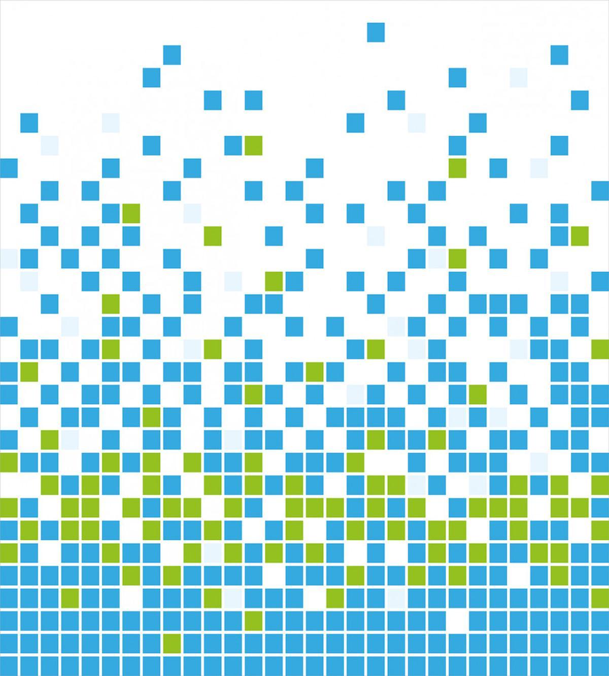 Mosaic Grid Pixel Art — Pattern