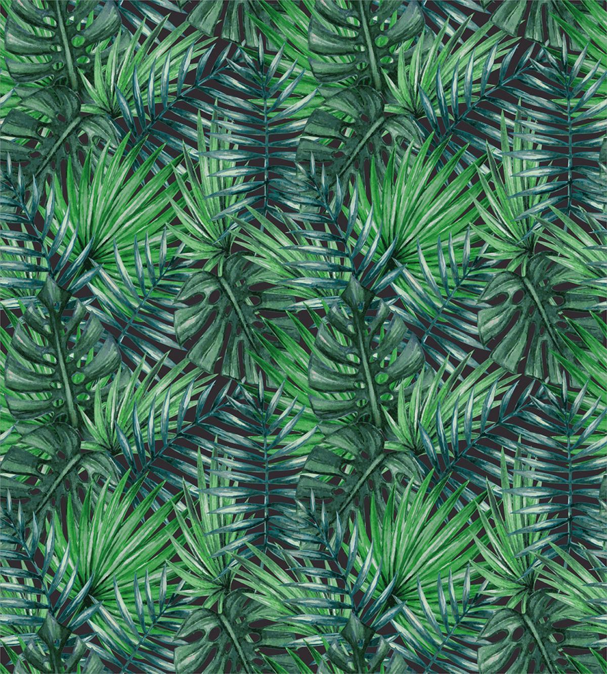 Watercolored Forest Leaves — Pattern