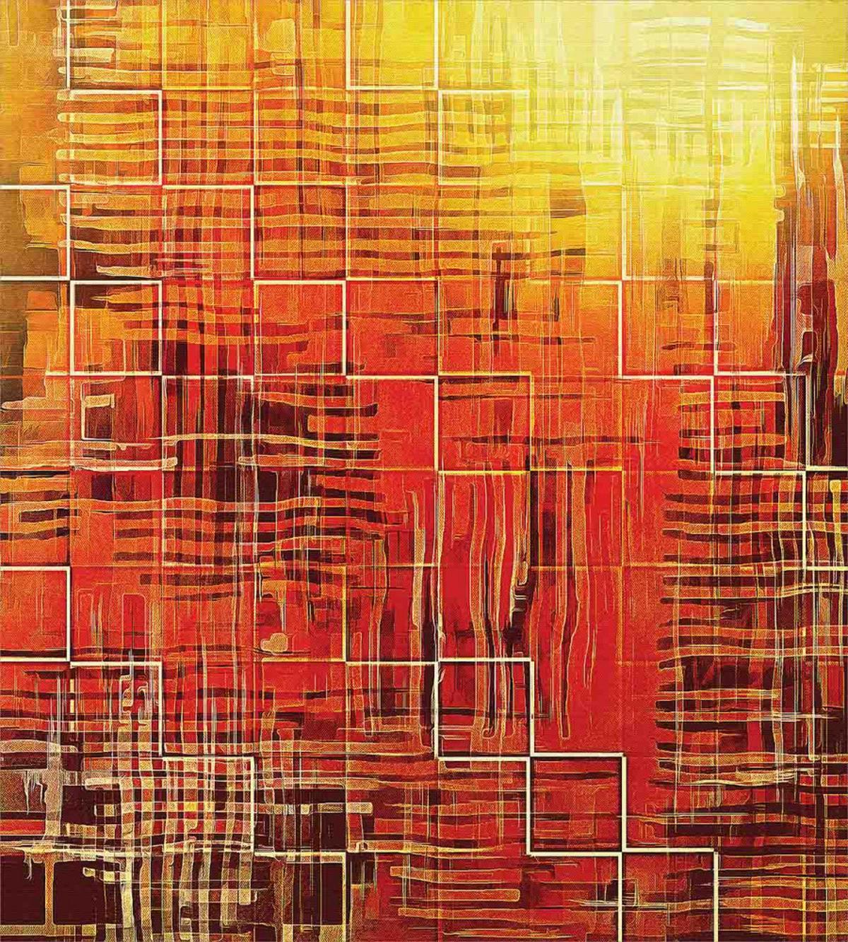 Grunge Retro Mosaic — Pattern
