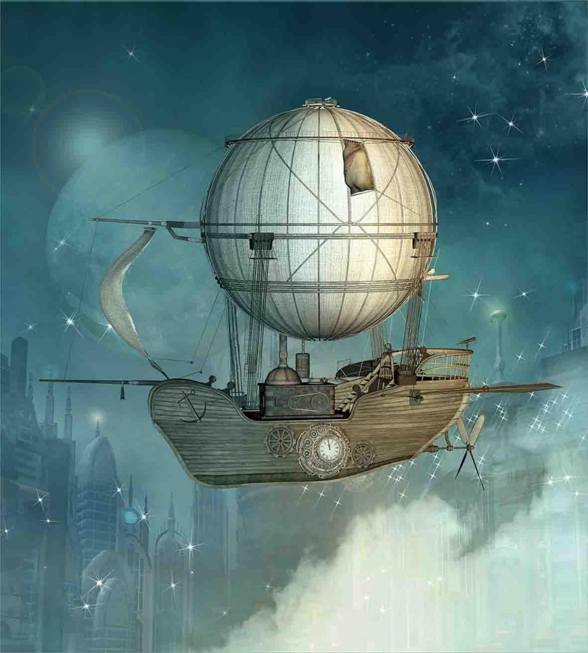 Futuristic Airship — Pattern