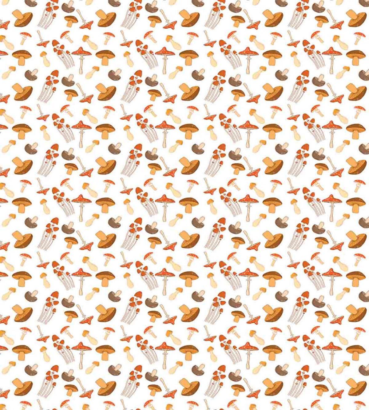 Colorful Mushroom Fungi — Pattern