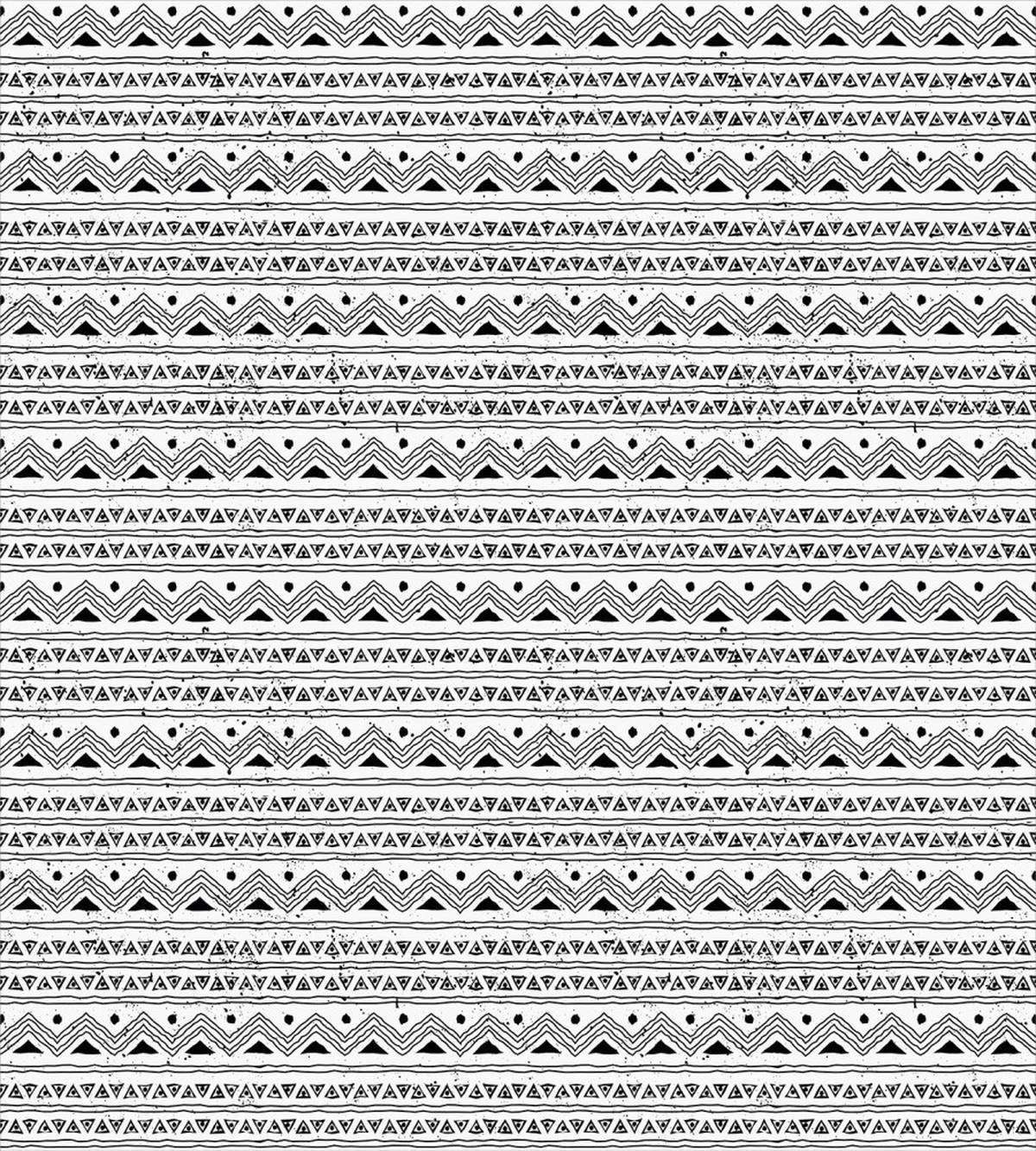 Black White Aztec Border — Pattern