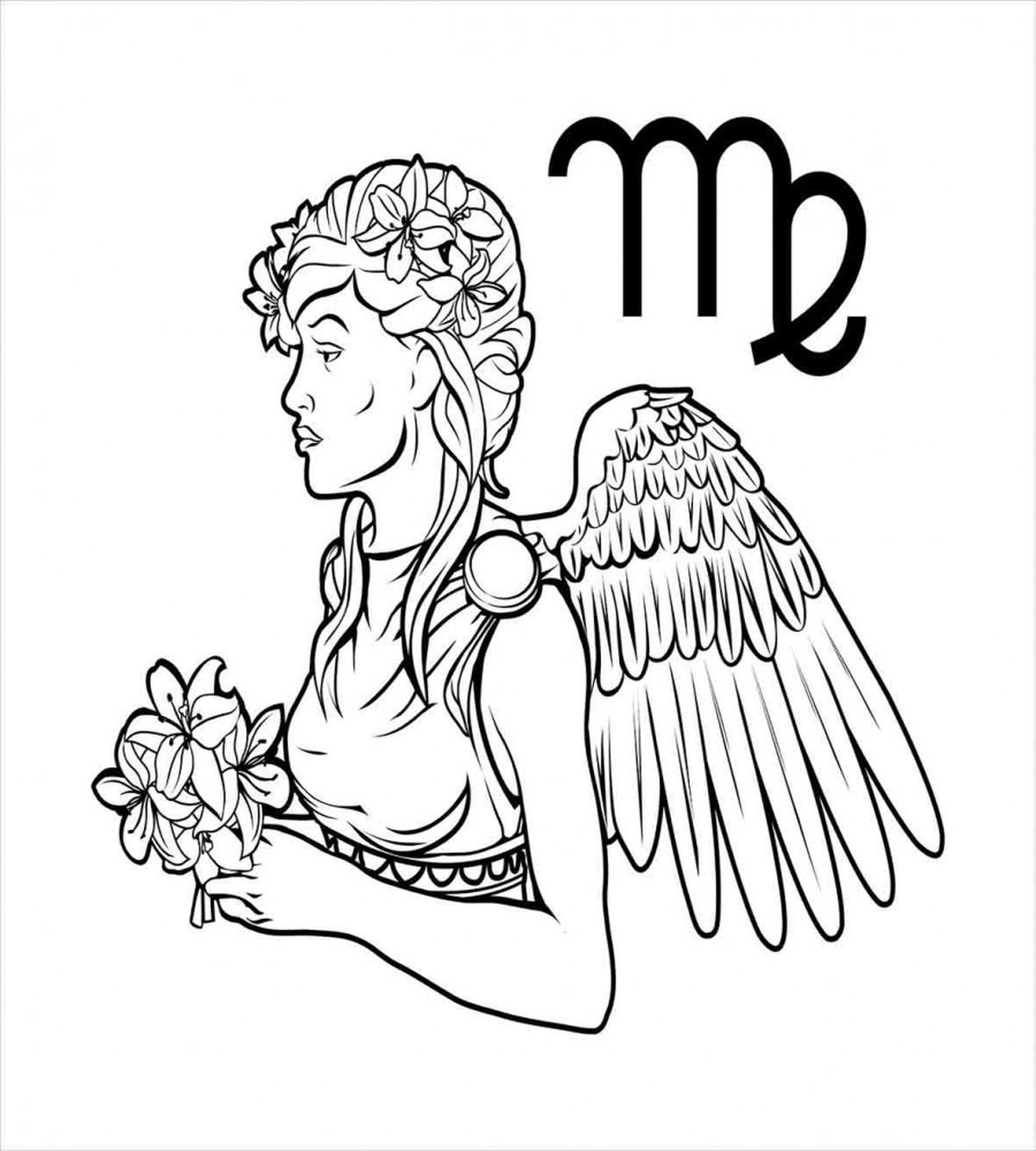 Angel with Bouquet — Pattern