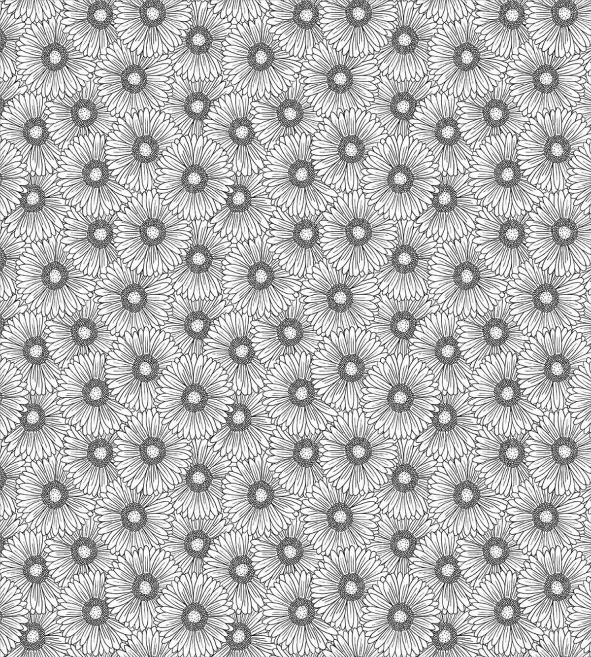 Overlapped Gerbera Floral — Pattern