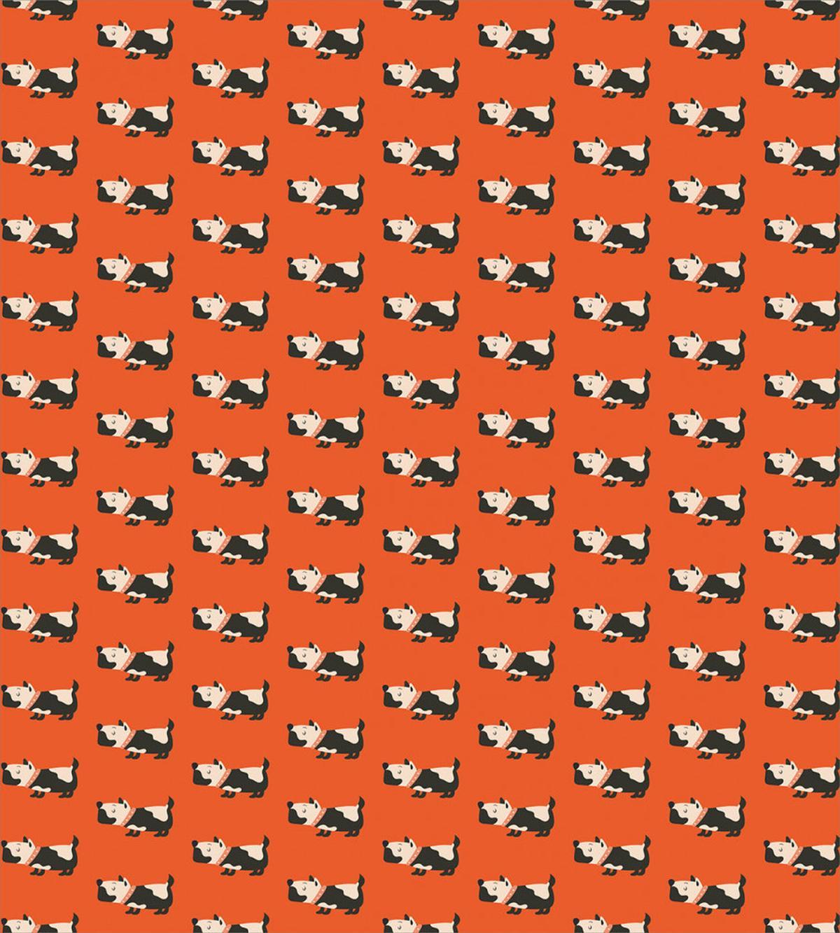 Cartoon Art Dog Pattern — Pattern