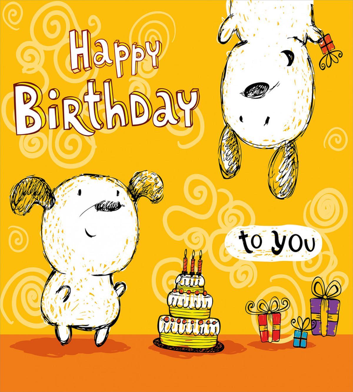Sketchy Birthday Dog — Pattern