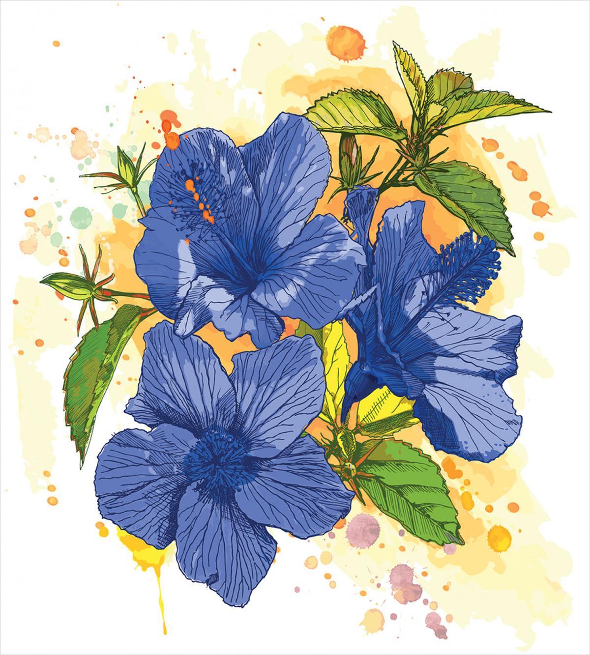 Hibiscus Exotic Art — Pattern