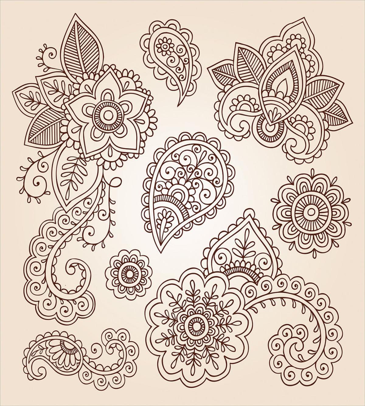Monochrome Paisley Doodle — Pattern
