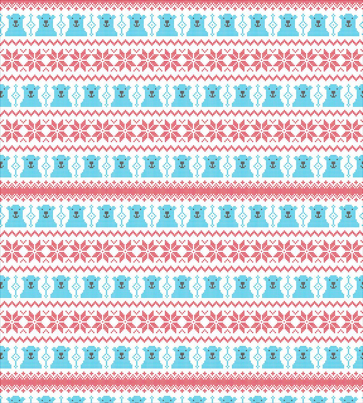 Snowflakes Polar Bears — Pattern