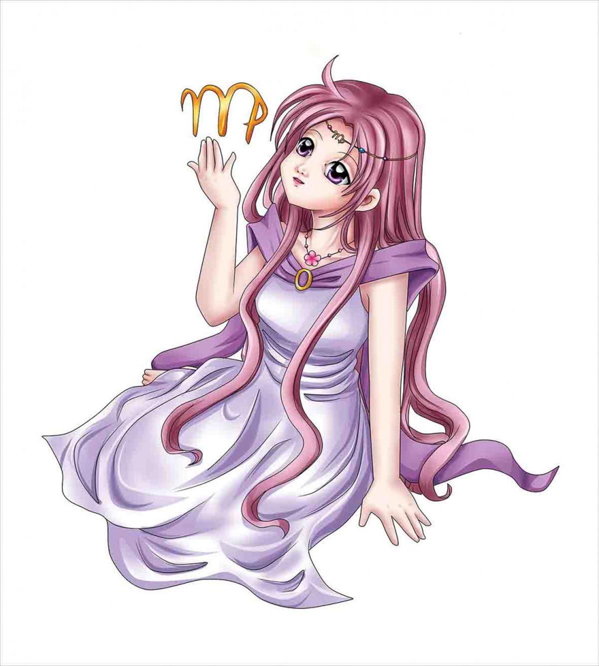 Manga Style Girl — Pattern