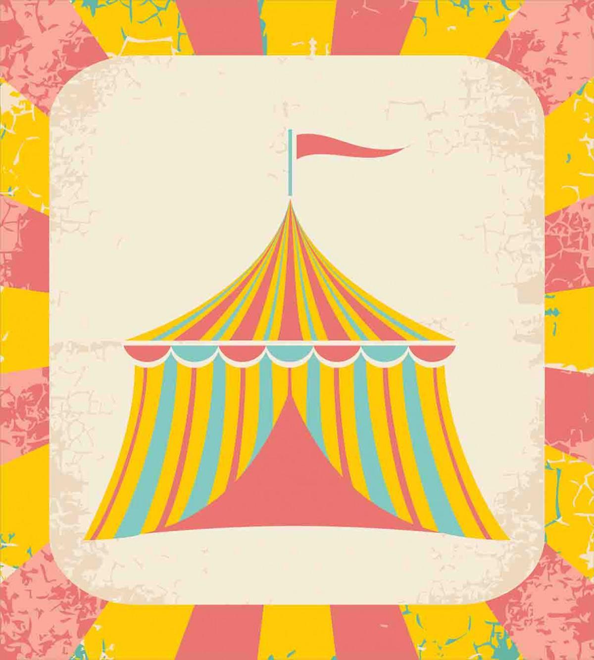 Circus Tent Grunge — Pattern