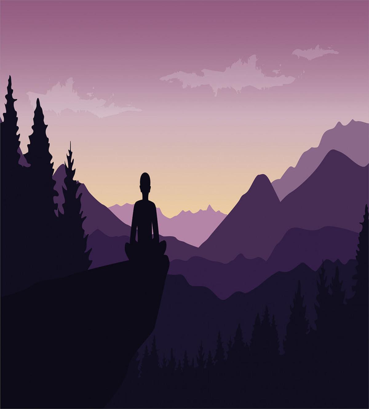 Man Enjoying the View — Pattern