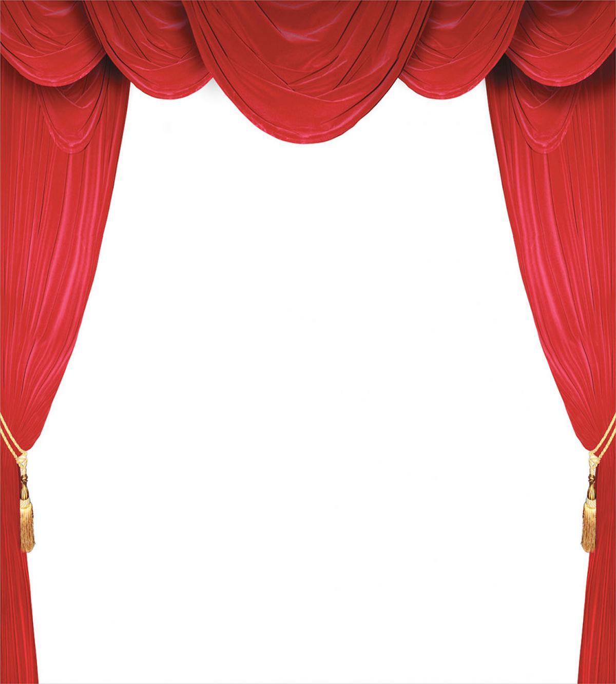 Classic Stage Curtains Open — Pattern