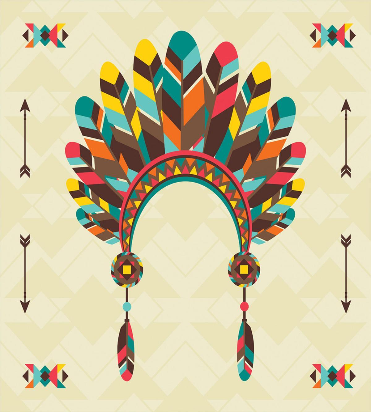 Vintage Headband Tribal — Pattern