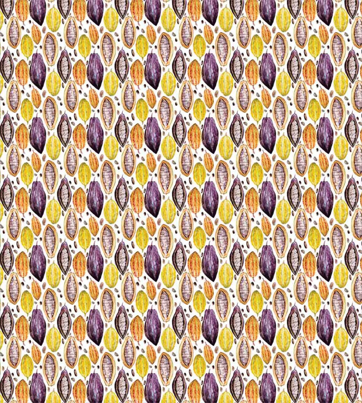 Watercolor Style Tropic Food — Pattern