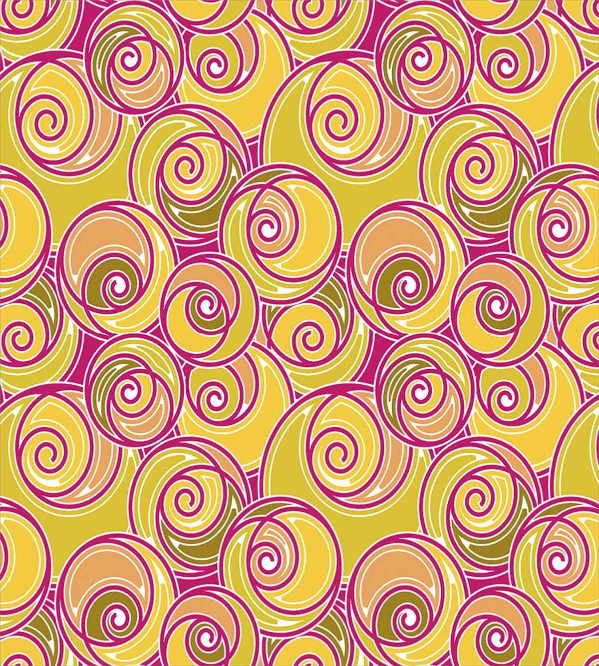 Ornate Retro Swirls — Pattern