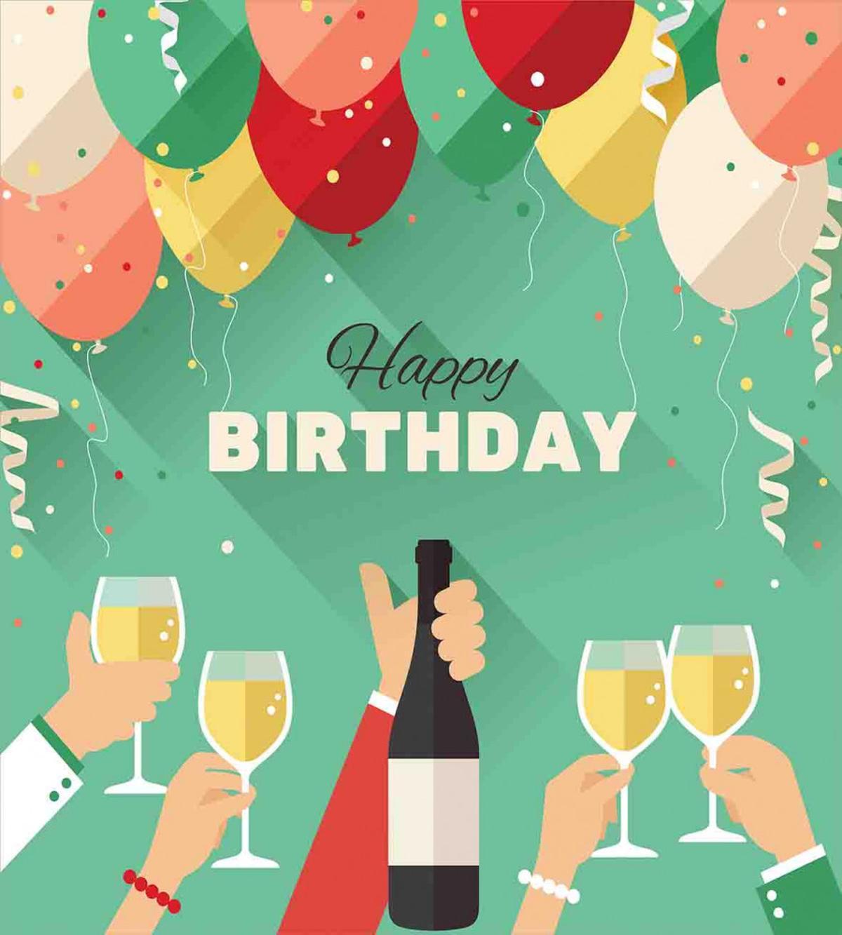 Happy Birthday Greeting — Pattern