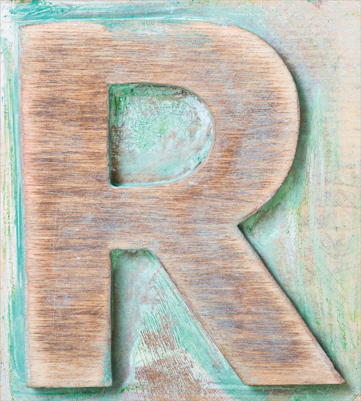 Alphabet Letterpress R — Pattern