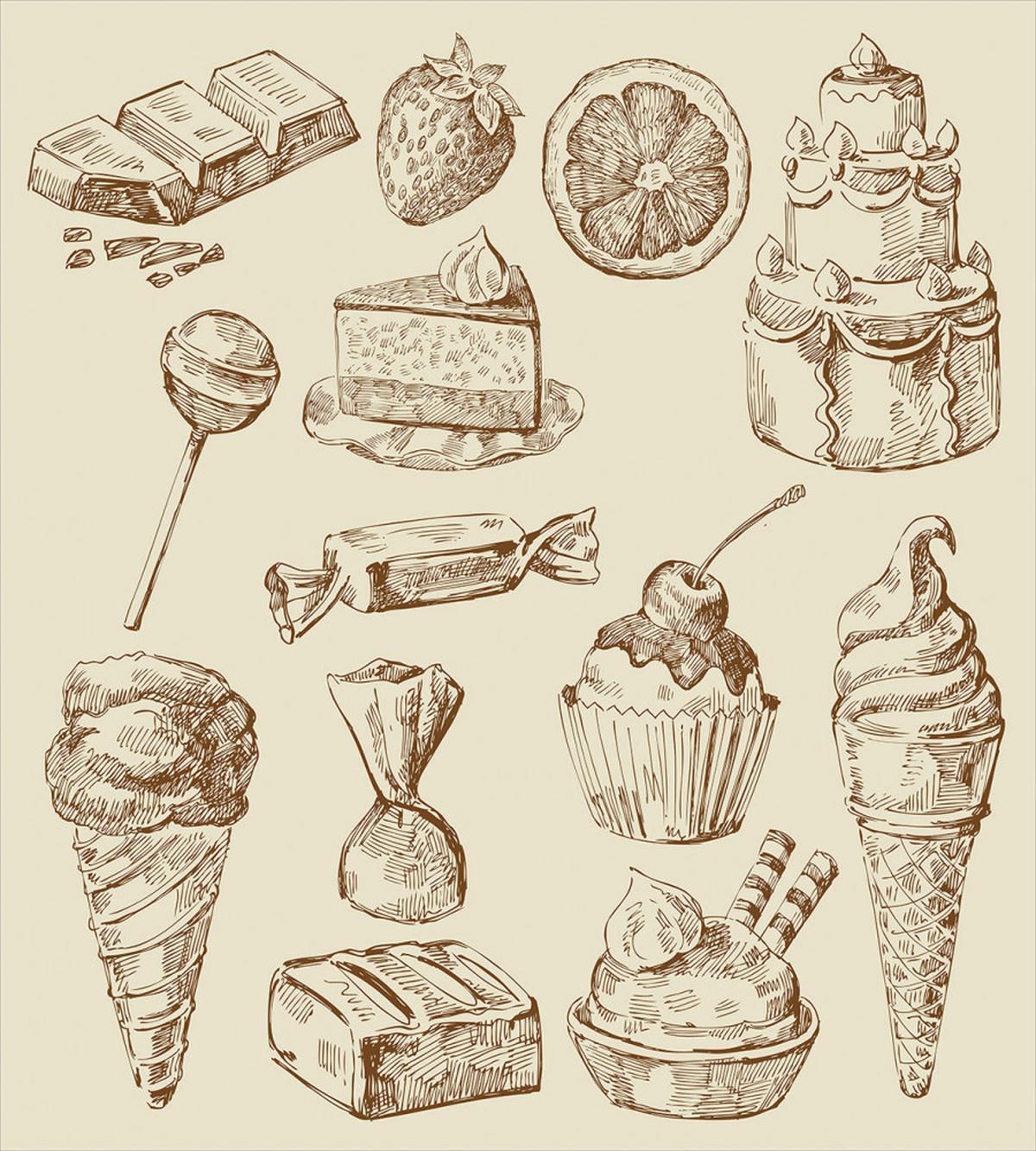 Pieces of Cake Creamy Doodle — Pattern