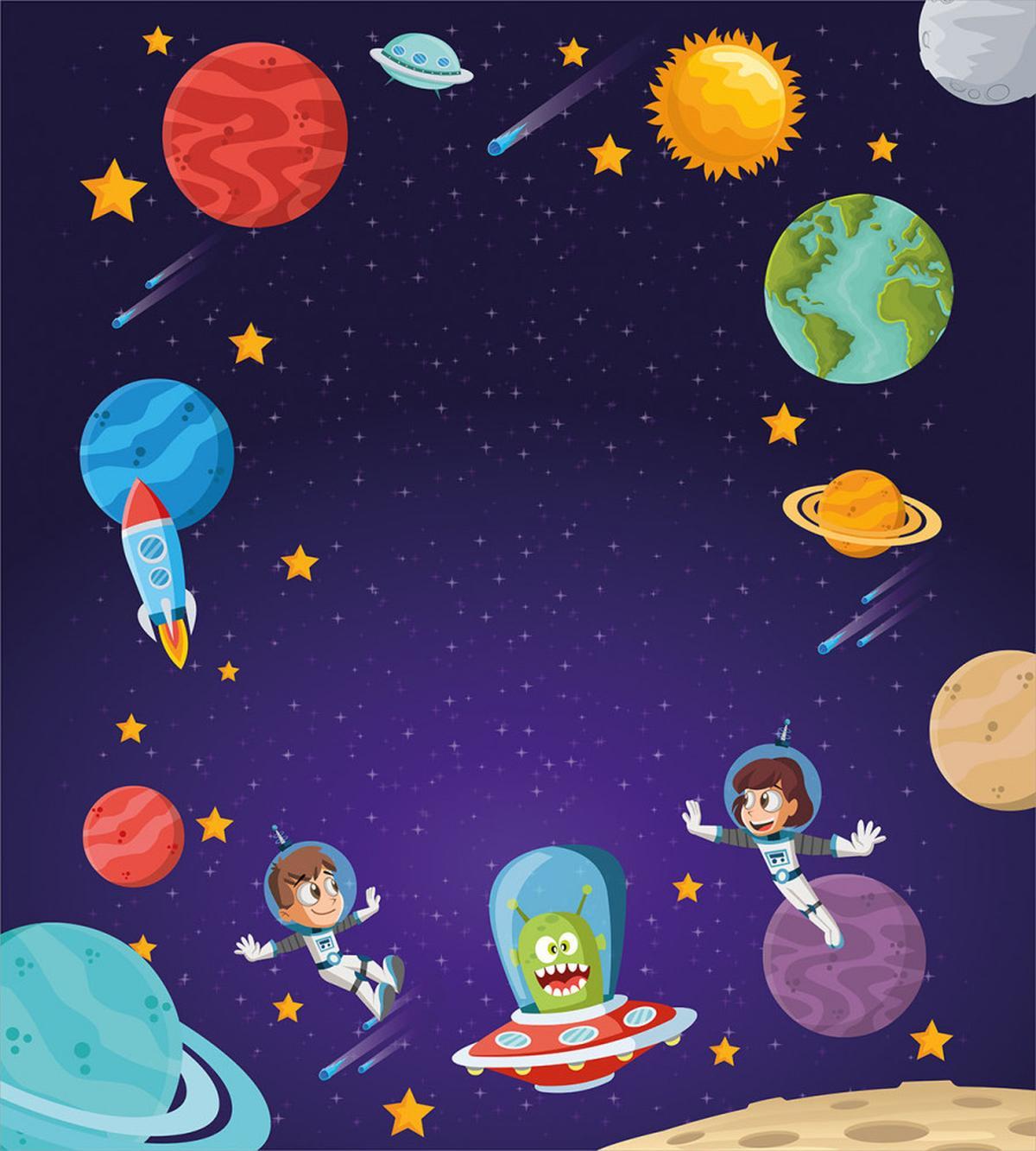Astronaut Kids Outer Space — Pattern