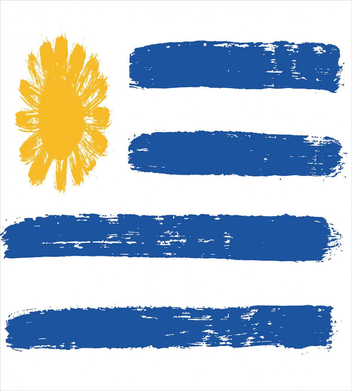 Brush Painting Stroke Flag — Pattern