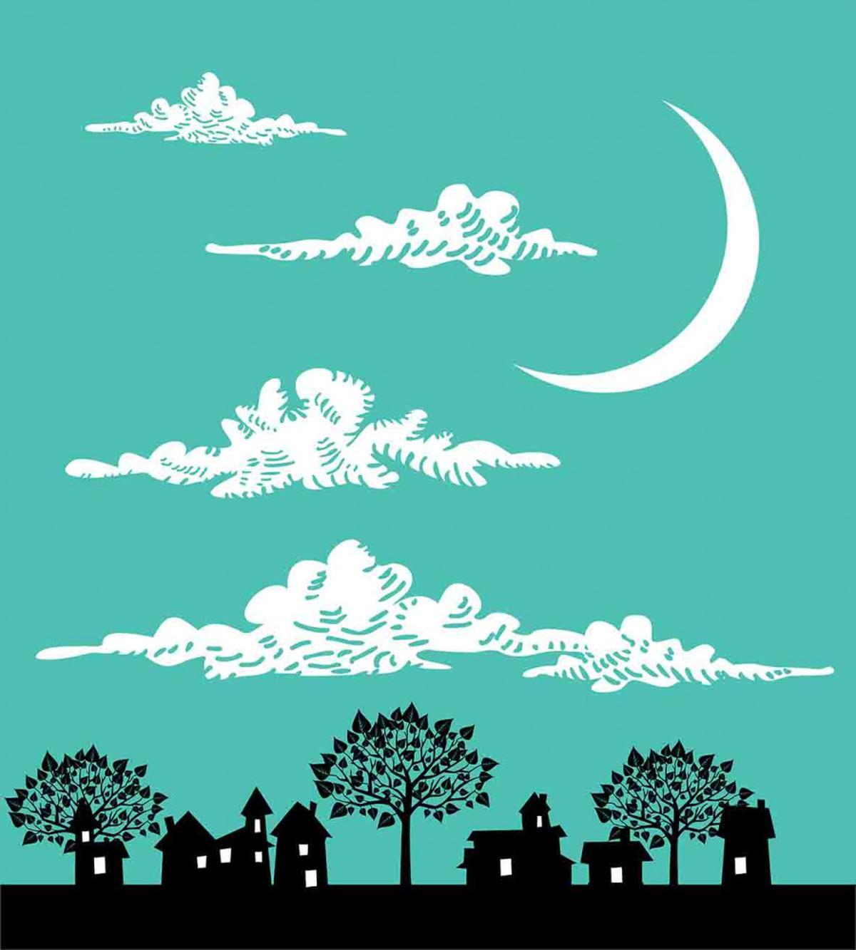 Buildings with Trees — Pattern