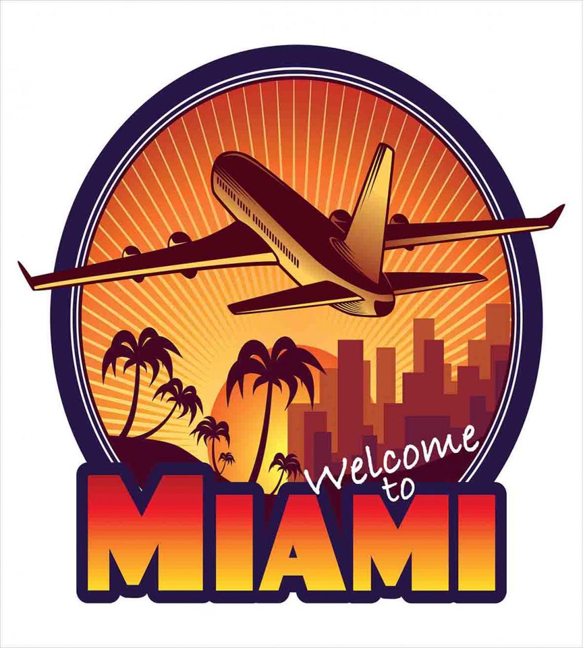 Welcome Miami Graphic — Pattern
