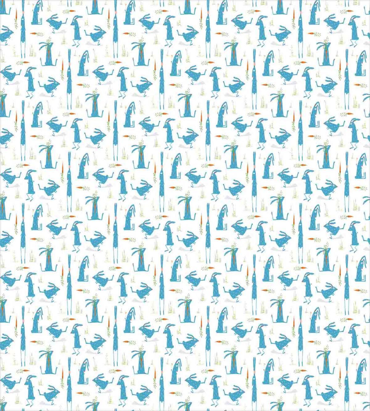 Cartoon Bunny and Carrot — Pattern