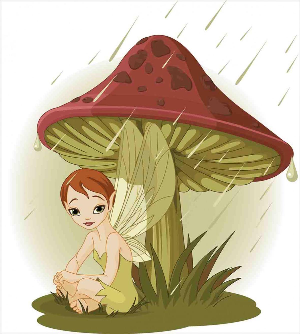Rain Under Mushroom — Pattern