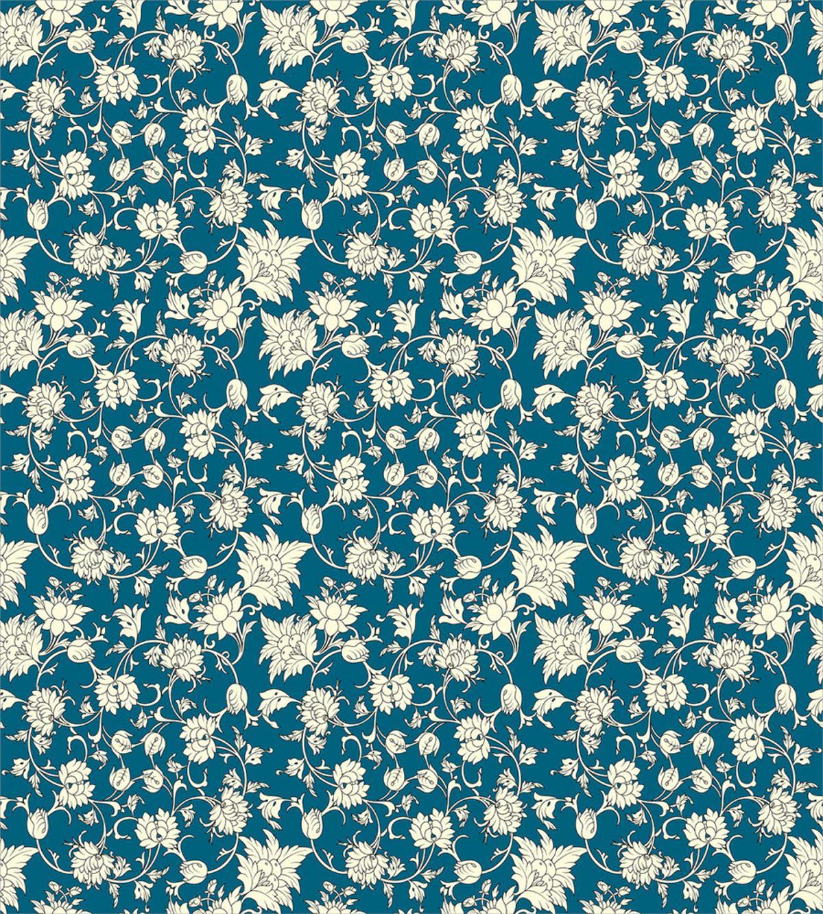 Floral Scroll Vintage — Pattern