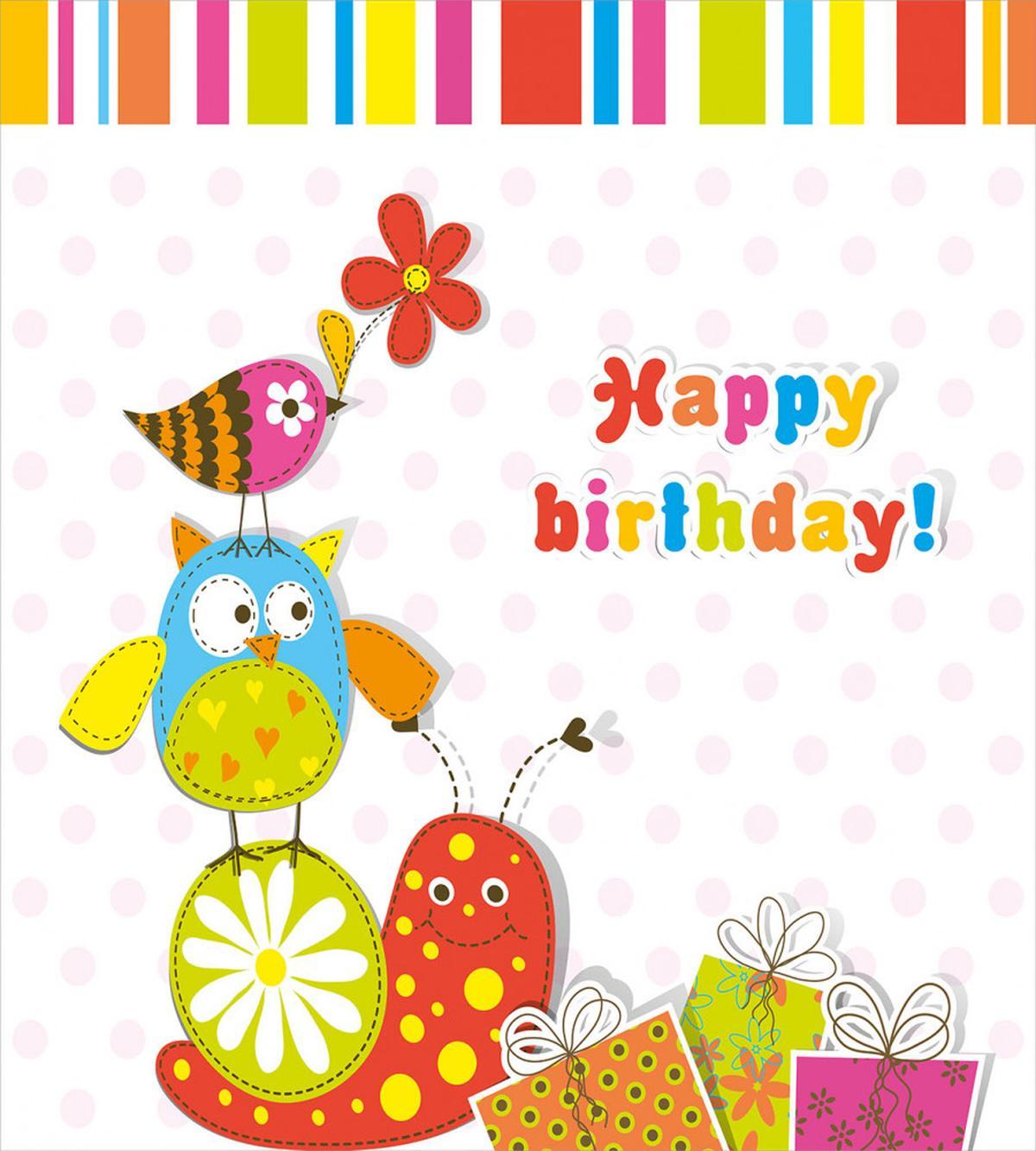 Birthday Owls Birds — Pattern