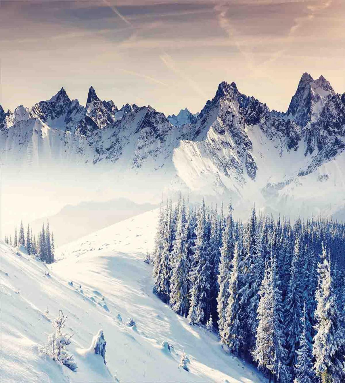 Snowy Winter View — Pattern