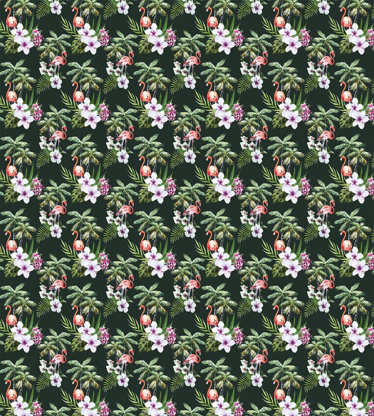 Exotic Flamingo Bouquet — Pattern