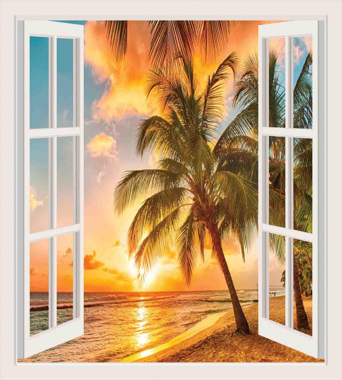 Sea Ocean Palms Scenery — Pattern