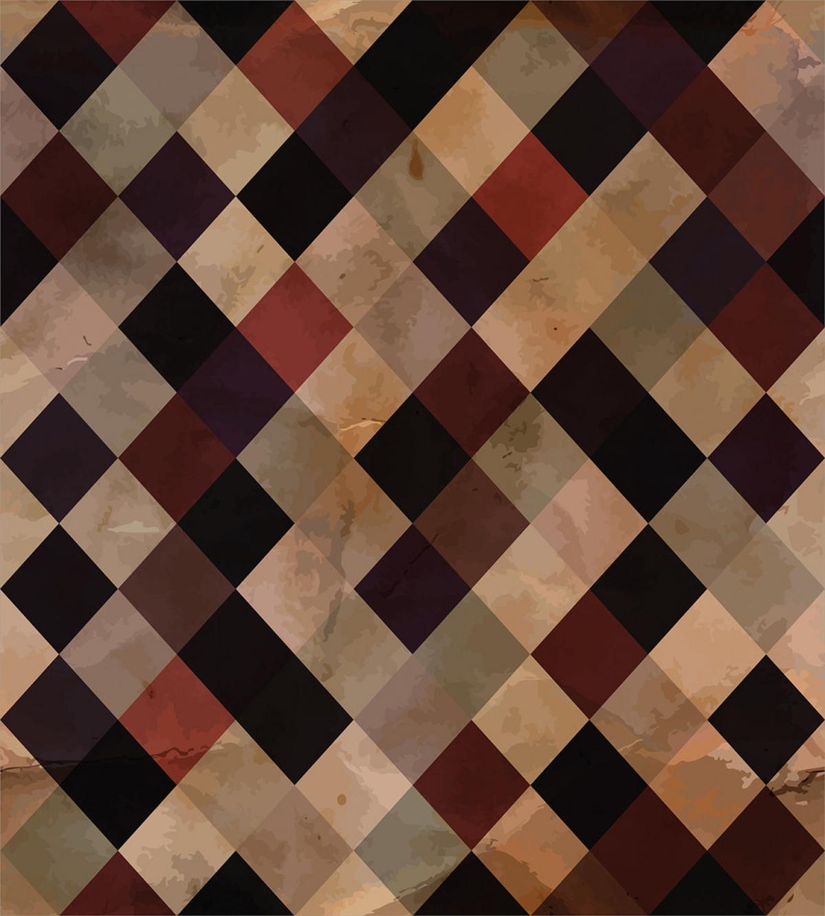 Antique Brown Toned Grid — Pattern