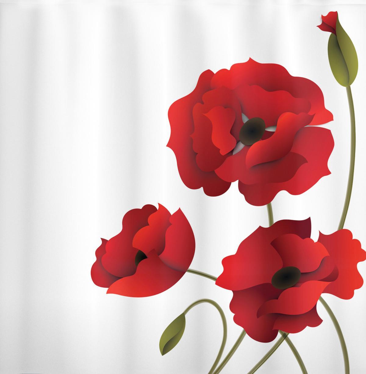 Poppy Flowers Pastoral Art — Pattern