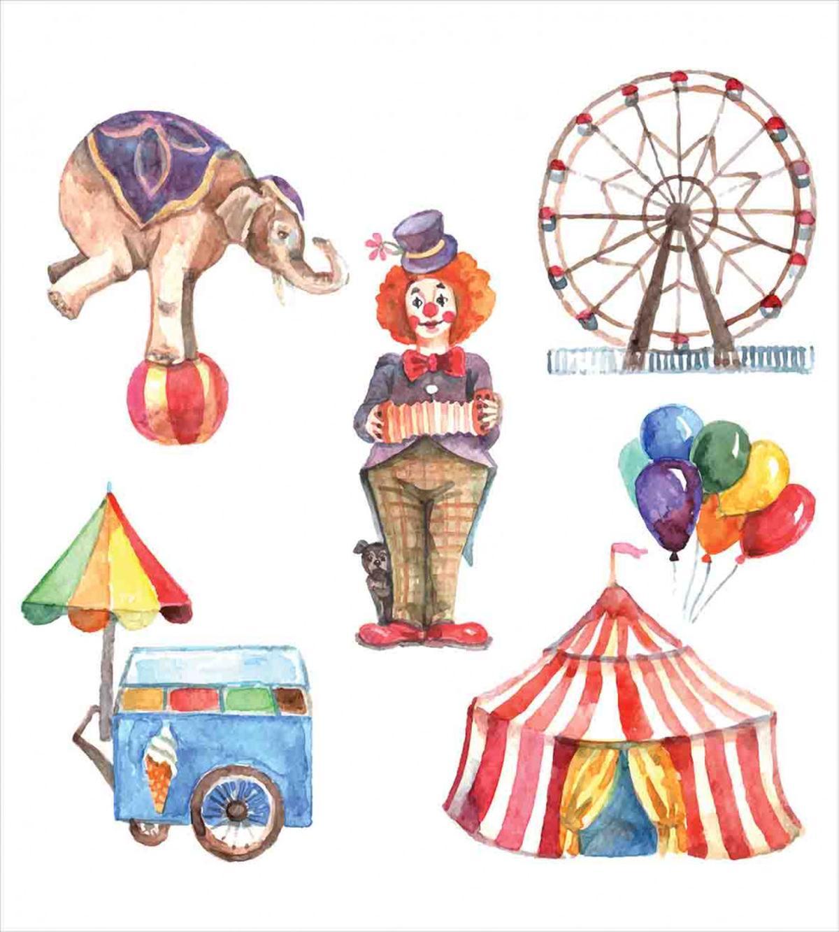Clown Elephant Circus — Pattern