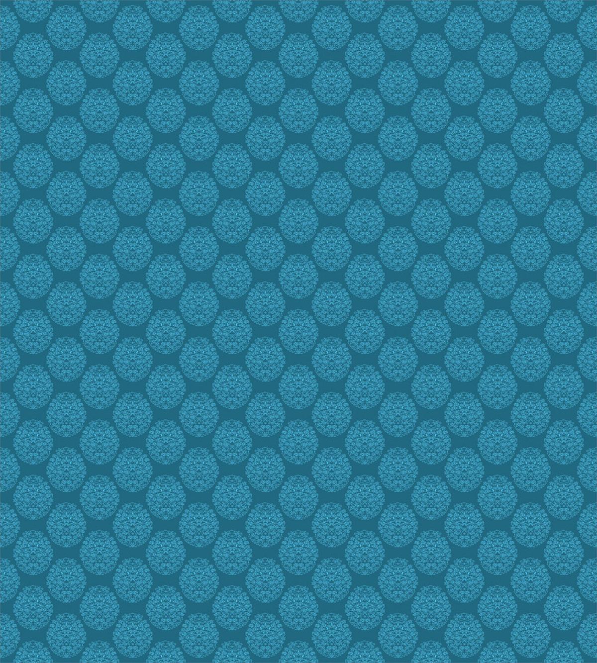 Round Swirls Floral Blossoms — Pattern