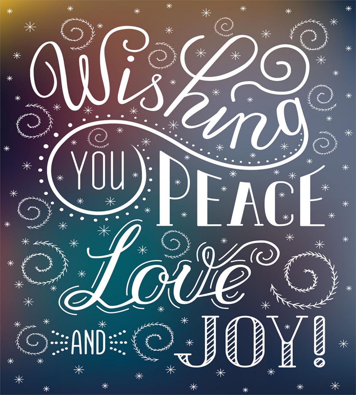 Wishes Themed Xmas Image — Pattern