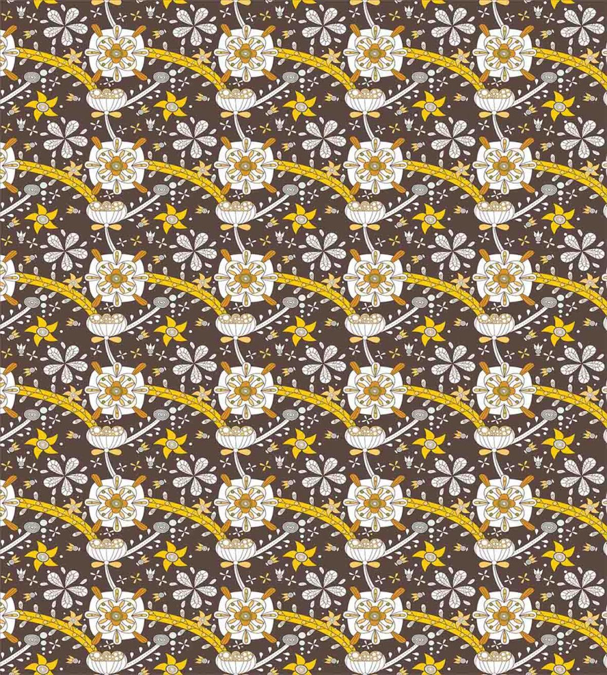 Dry Lotus Flower Design — Pattern