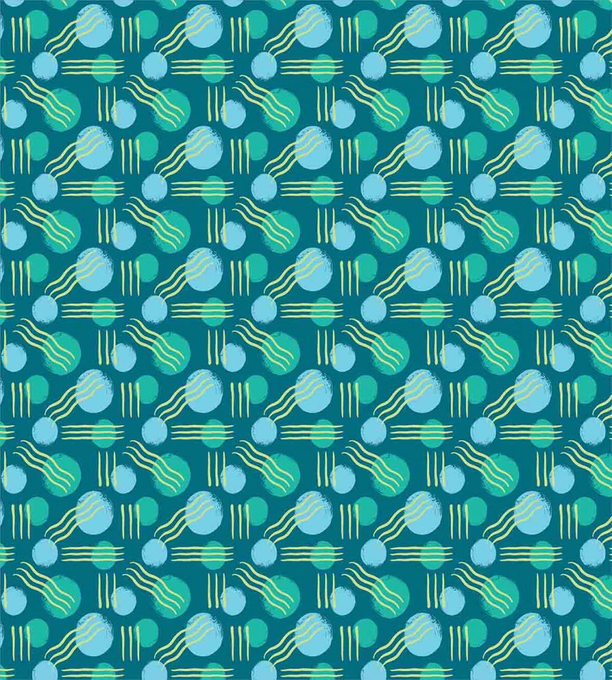 Wavy Watercolor Lines — Pattern