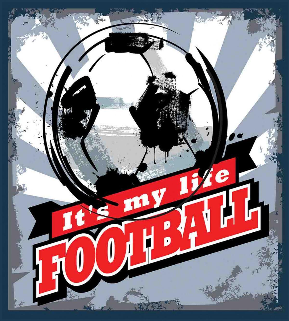 Grungy Football Pop Art — Pattern