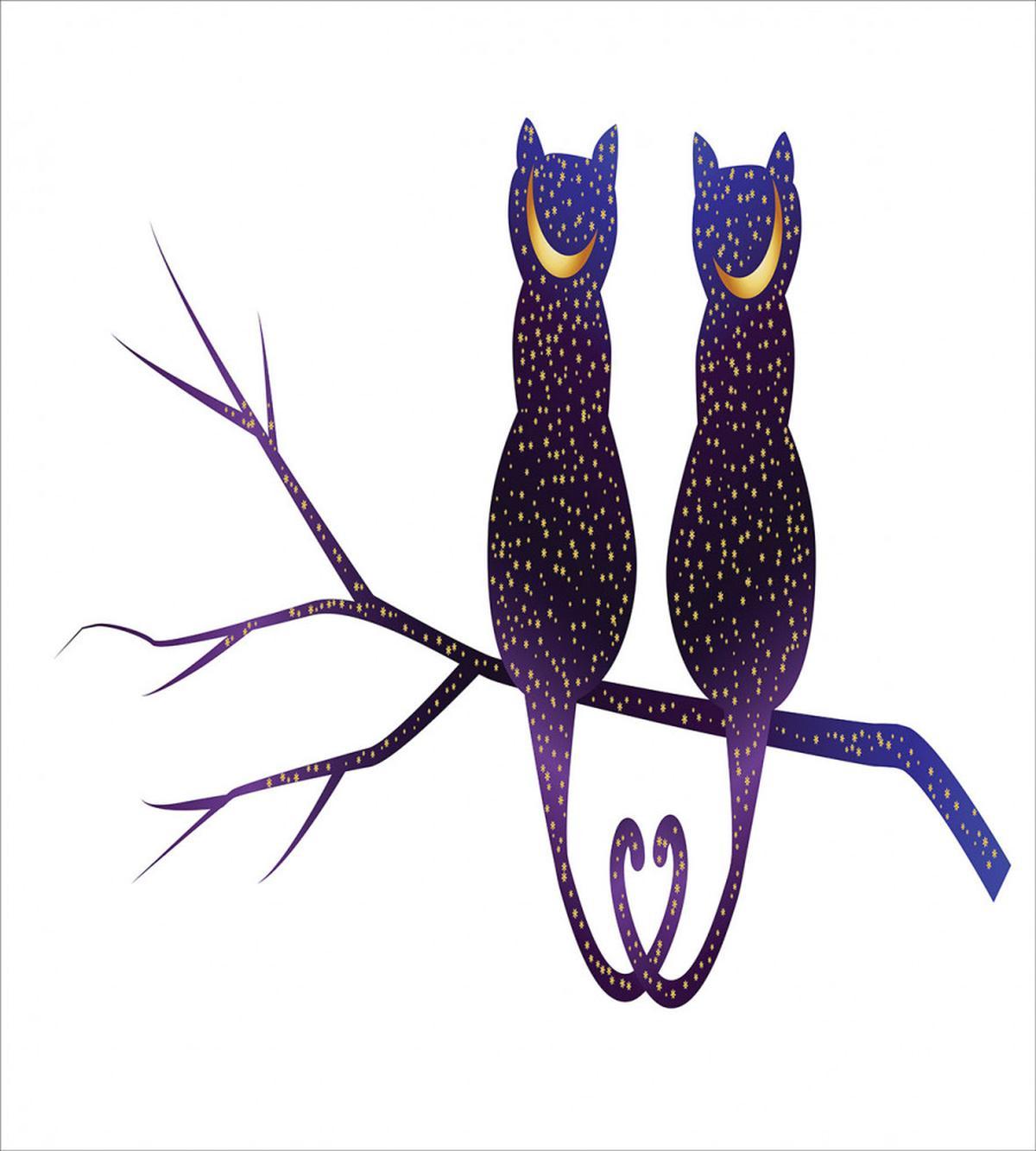 Cats Depicted as Night — Pattern