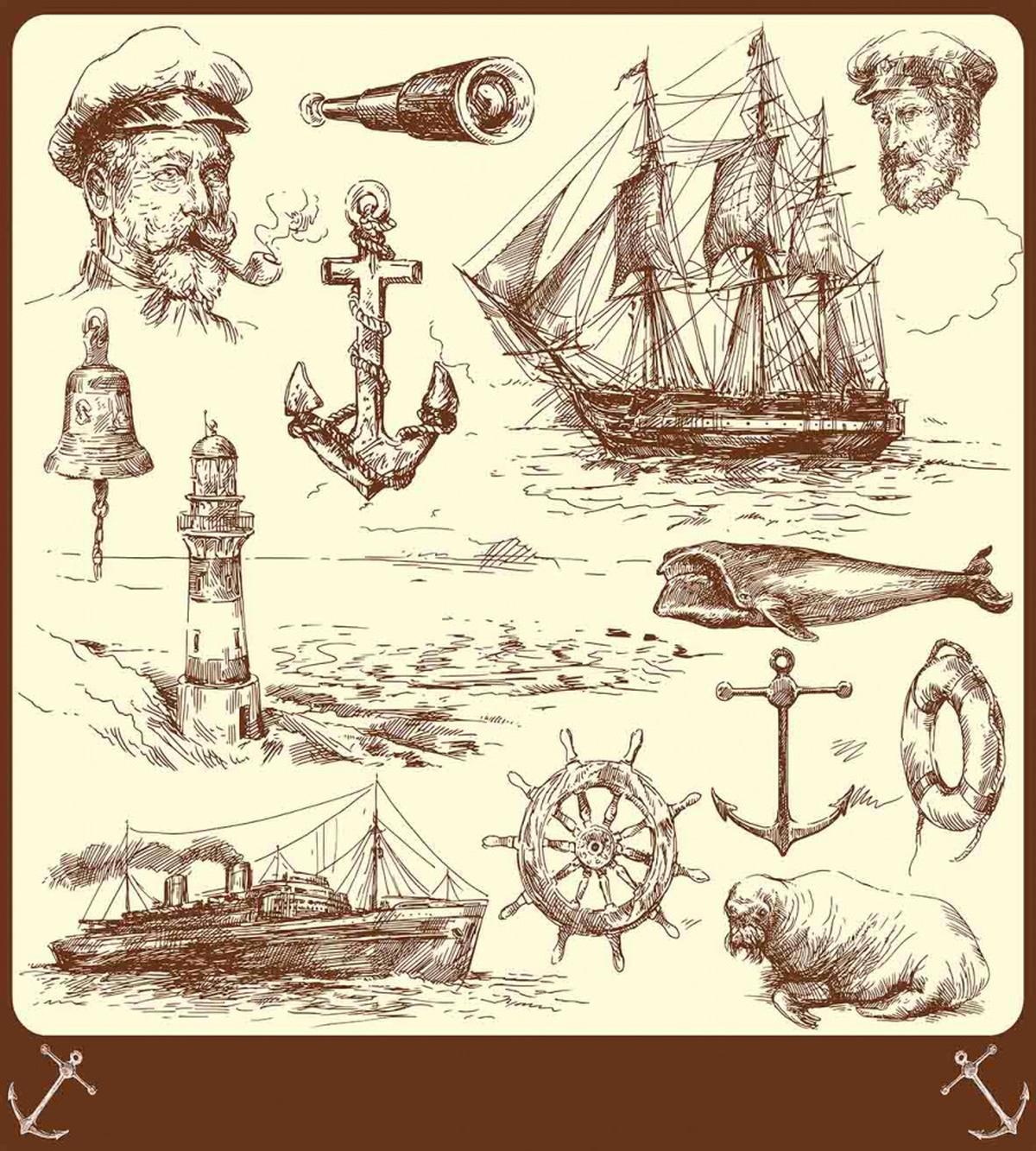 Oceanic Drawing Effect — Pattern