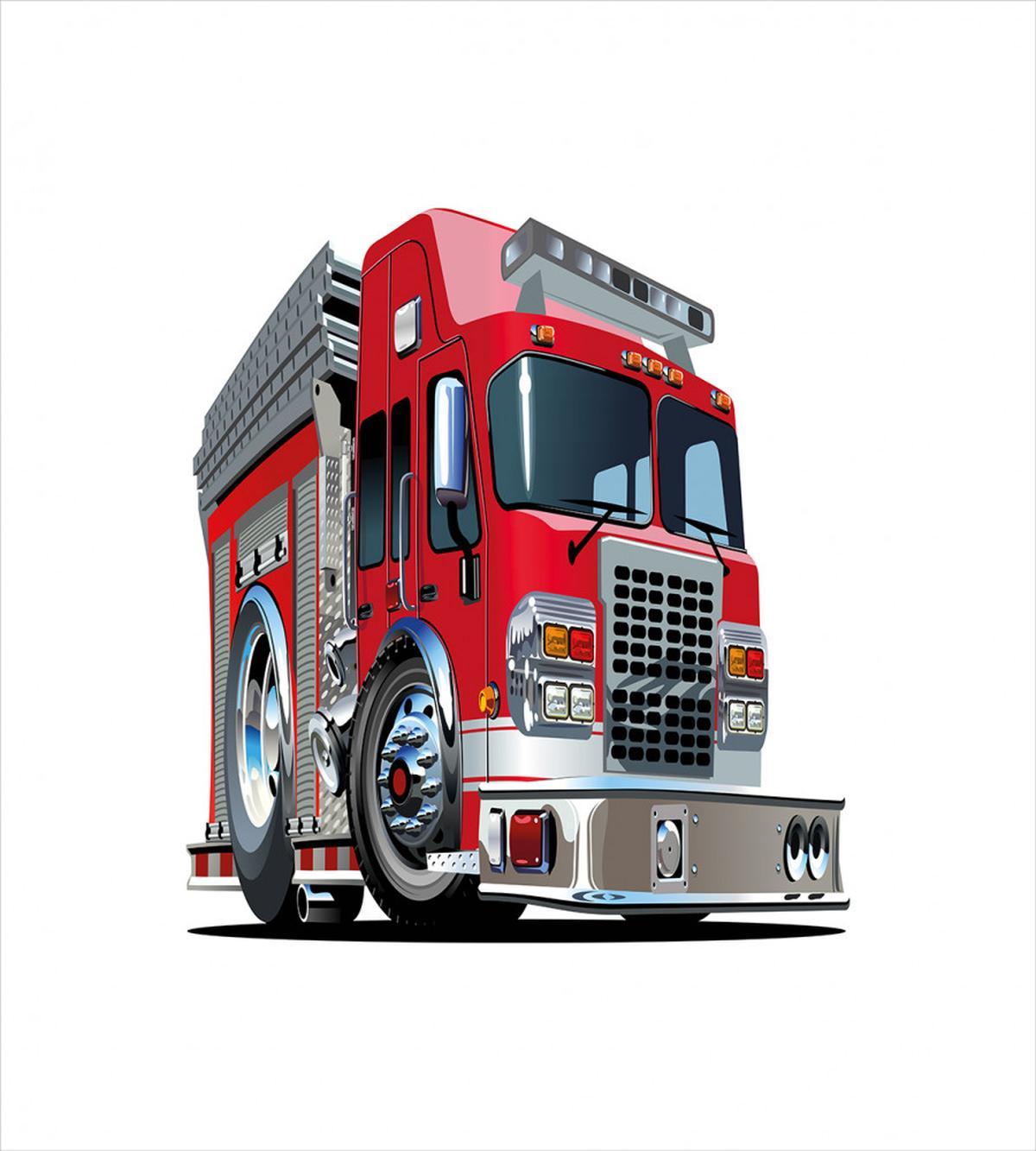 Cartoon Style Firefighter — Pattern
