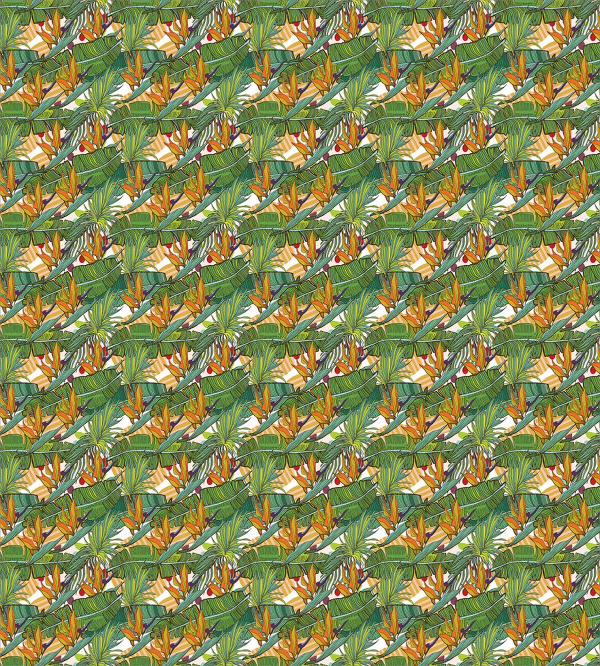 Summer Tropical Foliage Art — Pattern