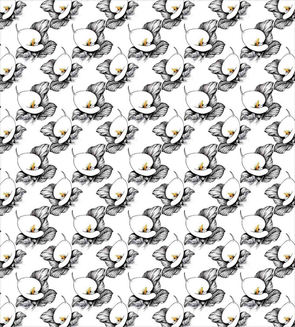 Watercolor Lily Blossoms — Pattern