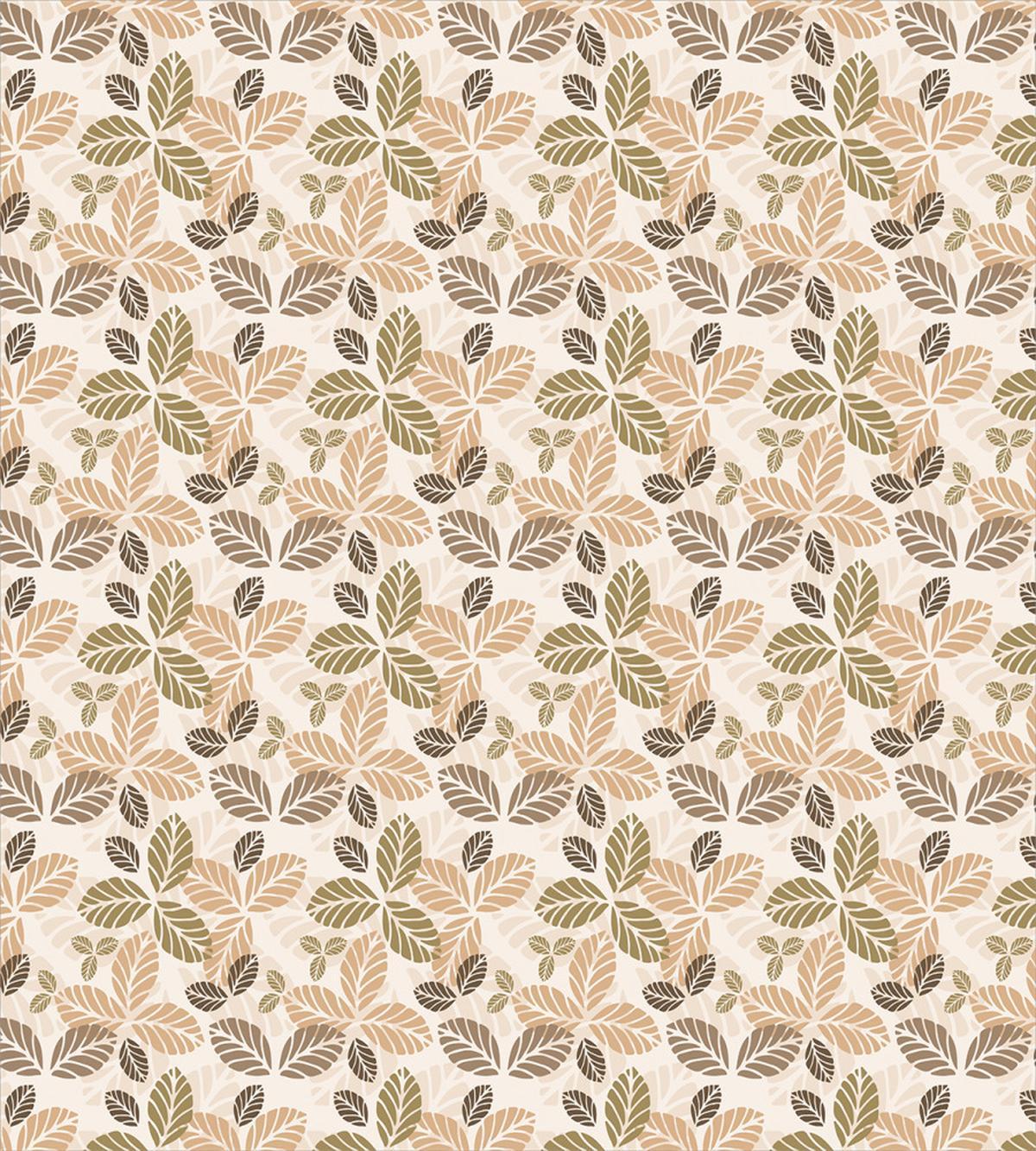 Retro Leaf Silhouettes — Pattern