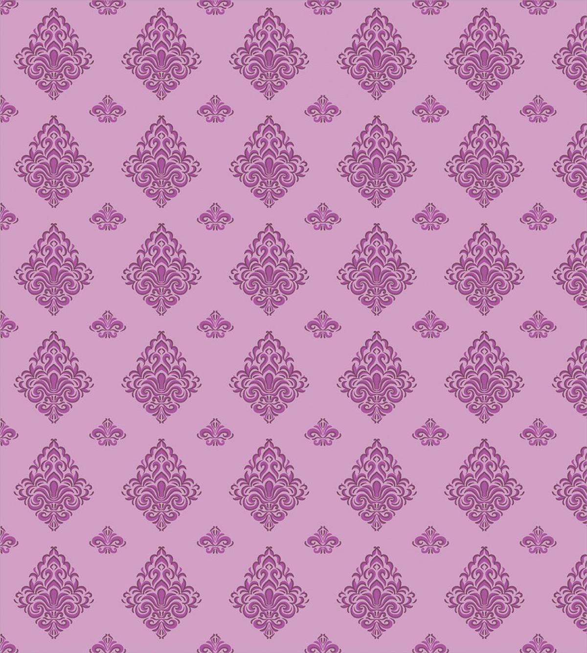 Purple Curvy Ornaments Art — Pattern