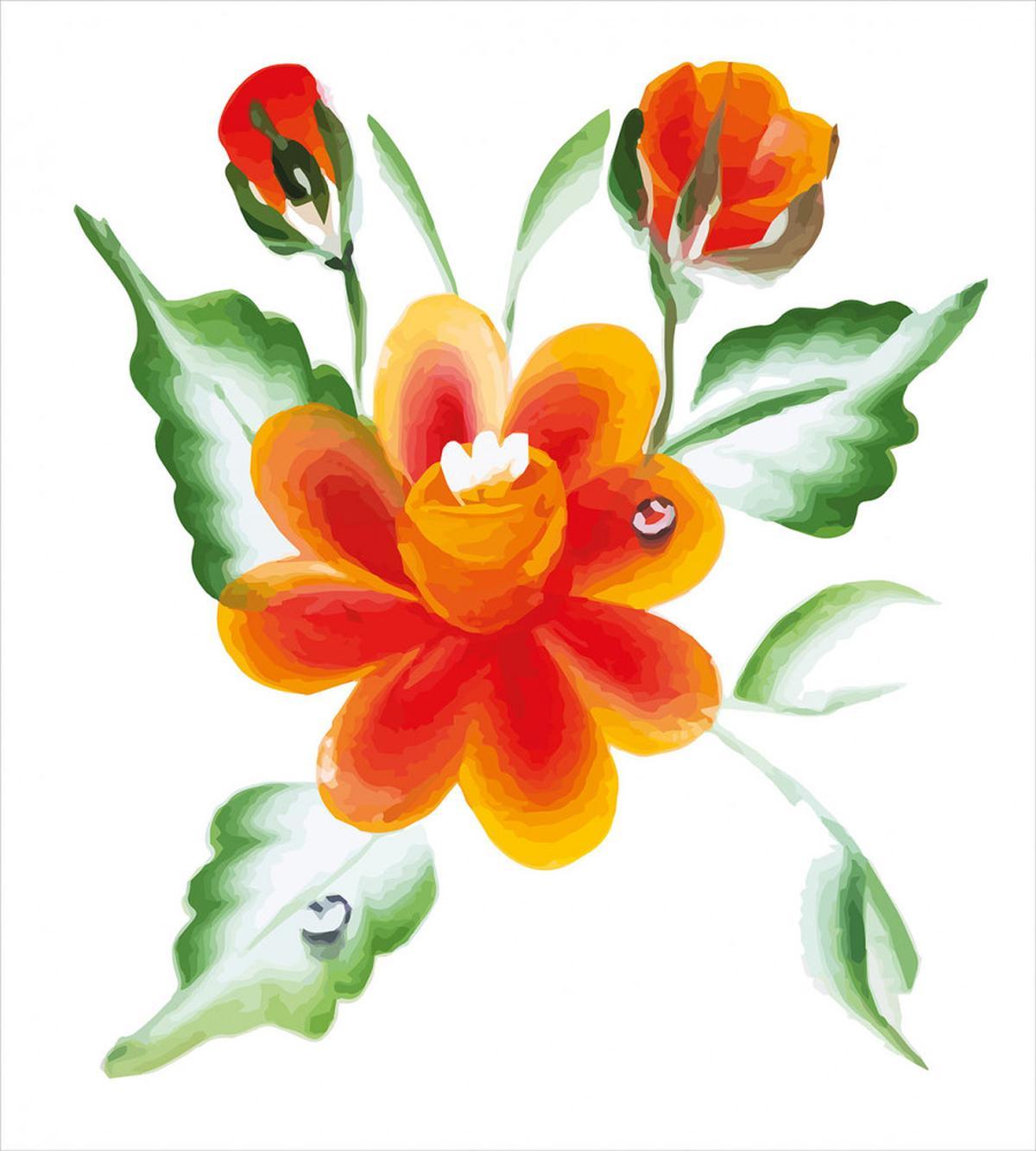 Daffodils in Watercolors — Pattern